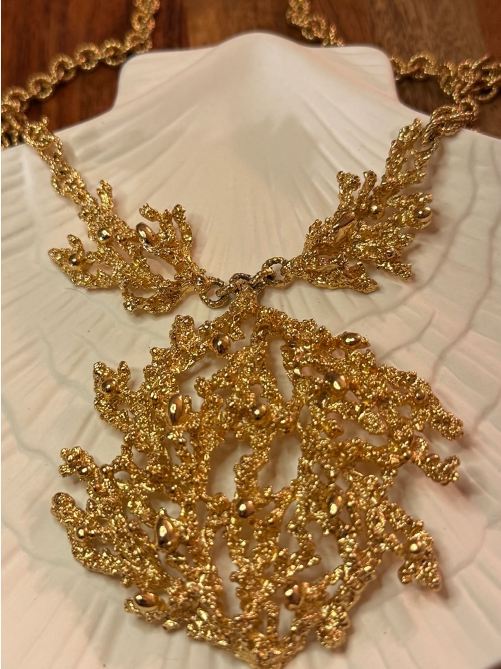 Napier Coral VTG Necklace By Eugene Bertolli—BOOK PIECE!